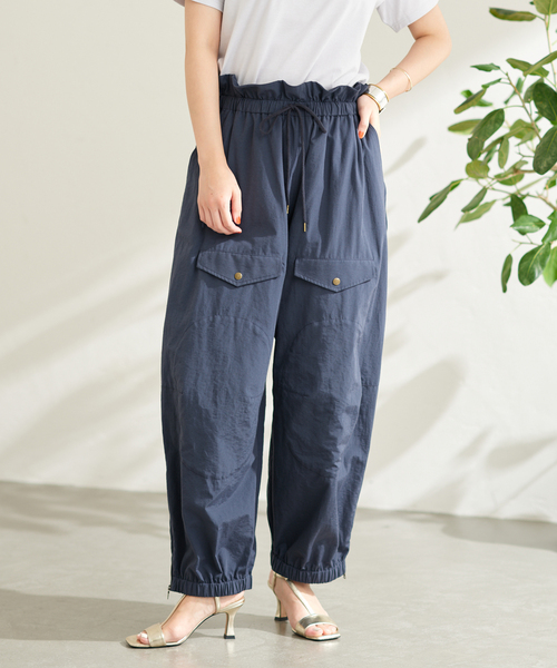 JOURNAL STANDARD（ジャーナルスタンダード）の「【mact×JOURNAL STANDARD】C/NYタンブラーパンツ（その他パンツ・レディース・ネイビー/ナチュラル/オレンジ系1・38/36）」の9枚目の写真