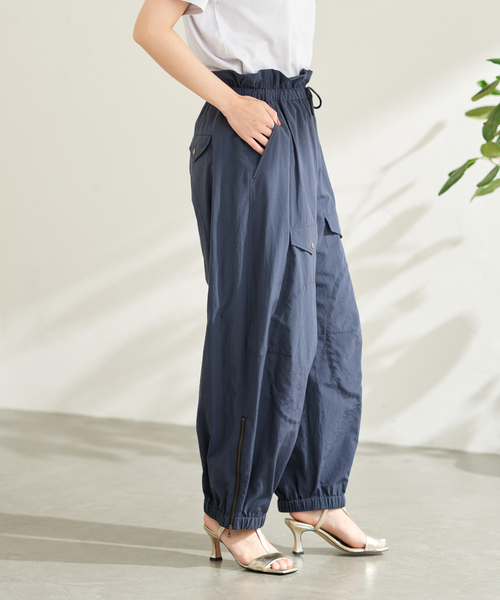 JOURNAL STANDARD（ジャーナルスタンダード）の「【mact×JOURNAL STANDARD】C/NYタンブラーパンツ（その他パンツ・レディース・ネイビー/ナチュラル/オレンジ系1・38/36）」の10枚目の写真