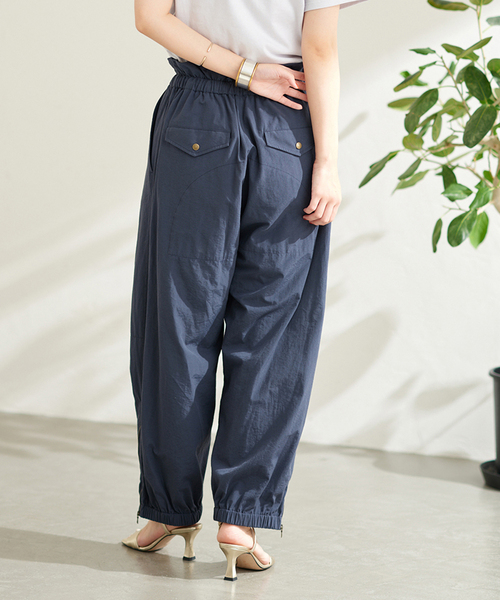 JOURNAL STANDARD（ジャーナルスタンダード）の「【mact×JOURNAL STANDARD】C/NYタンブラーパンツ（その他パンツ・レディース・ネイビー/ナチュラル/オレンジ系1・38/36）」の12枚目の写真