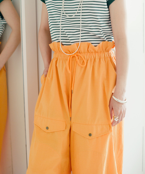 JOURNAL STANDARD（ジャーナルスタンダード）の「【mact×JOURNAL STANDARD】C/NYタンブラーパンツ（その他パンツ・レディース・ネイビー/ナチュラル/オレンジ系1・38/36）」の13枚目の写真