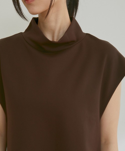 NERGY（ナージー）の「サイドリボンポンチベスト（ベスト・レディース・ライトグレー/ダークブラウン・FREE）」の13枚目の写真