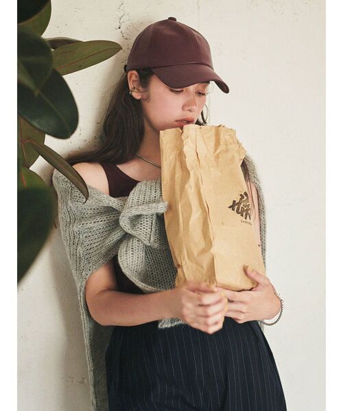 Ungrid(アングリッド)の「ランダムテレコタンクトップ(Tシャツ/カットソー・レディース・グリーン/ボルドー/オフホワイト/ブラック・FREE)」の8枚目の写真