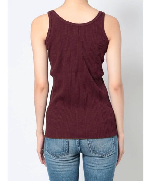 Ungrid(アングリッド)の「ランダムテレコタンクトップ(Tシャツ/カットソー・レディース・グリーン/ボルドー/オフホワイト/ブラック・FREE)」の15枚目の写真