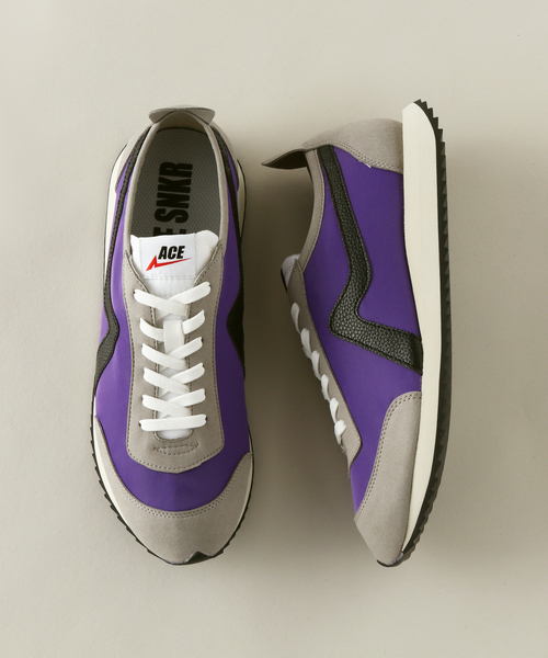 JOURNAL STANDARD（ジャーナルスタンダード）の「【 ACE SNKR/エーススニーカー 】AS-001（スニーカー・メンズ・パープル/グリーン/オレンジ・80/90/100）」の2枚目の写真