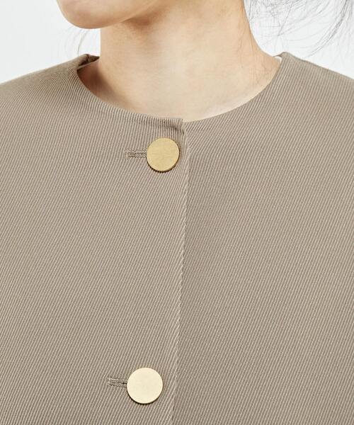 martinique(マルティニーク)の「martinique/カルゼノーカラーコート(ステンカラーコート・レディース・ベージュ/ネイビー・FREE)」の13枚目の写真