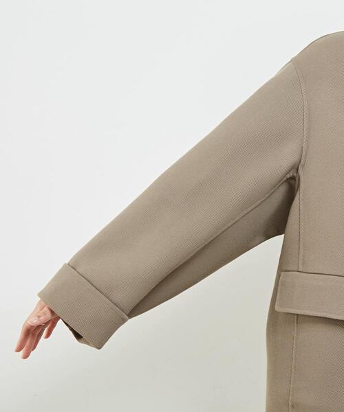 martinique(マルティニーク)の「martinique/カルゼノーカラーコート(ステンカラーコート・レディース・ベージュ/ネイビー・FREE)」の14枚目の写真