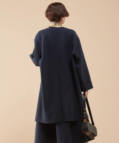 martinique(マルティニーク)の「martinique/カルゼノーカラーコート(ステンカラーコート・レディース・ベージュ/ネイビー・FREE)」の19枚目の写真