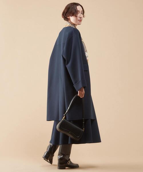 martinique(マルティニーク)の「martinique/カルゼノーカラーコート(ステンカラーコート・レディース・ベージュ/ネイビー・FREE)」の22枚目の写真