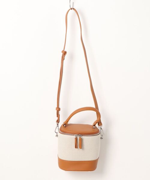 Riberry（リベリー）の「キャンバス切替バニティバッグ（ショルダーバッグ・レディース・ブラック/ブラウン/モカ/ベージュ・FREE）」の15枚目の写真