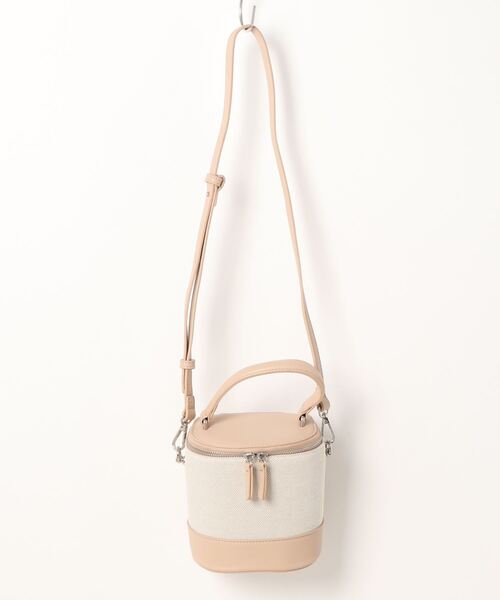 Riberry（リベリー）の「キャンバス切替バニティバッグ（ショルダーバッグ・レディース・ブラック/ブラウン/モカ/ベージュ・FREE）」の14枚目の写真