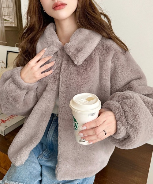 【試着のみ】IENAフェイクファー ブルゾン 36 IENA（イエナ）の「フェイクファー ブルゾン（ブルゾン）」 - WEAR