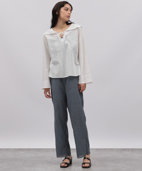 LAKOLE（ラコレ）の「セーラーカラーレースブラウス / 353119（シャツ/ブラウス・レディース・ブラック/ベージュ/オフホワイト・SMALL/MEDIUM）」の17枚目の写真