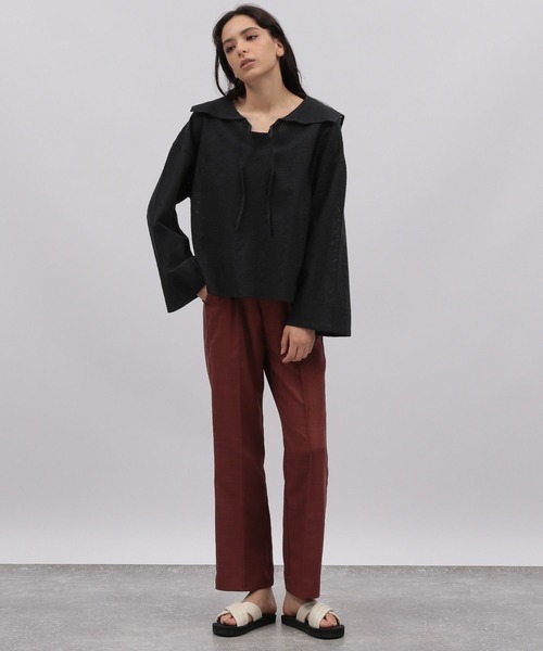 LAKOLE（ラコレ）の「セーラーカラーレースブラウス / 353119（シャツ/ブラウス・レディース・ブラック/ベージュ/オフホワイト・SMALL/MEDIUM）」の11枚目の写真