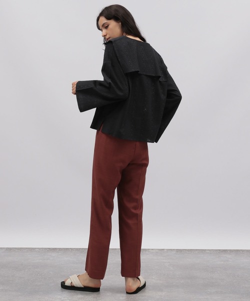 LAKOLE（ラコレ）の「セーラーカラーレースブラウス / 353119（シャツ/ブラウス・レディース・ブラック/ベージュ/オフホワイト・SMALL/MEDIUM）」の4枚目の写真