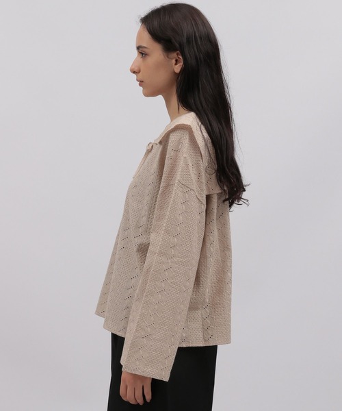 LAKOLE（ラコレ）の「セーラーカラーレースブラウス / 353119（シャツ/ブラウス・レディース・ブラック/ベージュ/オフホワイト・SMALL/MEDIUM）」の21枚目の写真