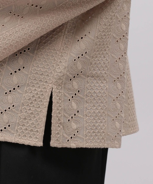 LAKOLE（ラコレ）の「セーラーカラーレースブラウス / 353119（シャツ/ブラウス・レディース・ブラック/ベージュ/オフホワイト・SMALL/MEDIUM）」の10枚目の写真