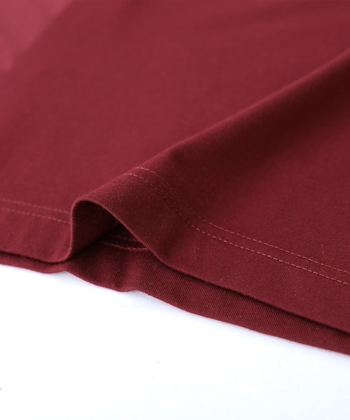 osharewalker（オシャレウォーカー）の「『変形タックドレープロンT』（Tシャツ/カットソー・レディース・ボルドー/ブラック・FREE）」の17枚目の写真