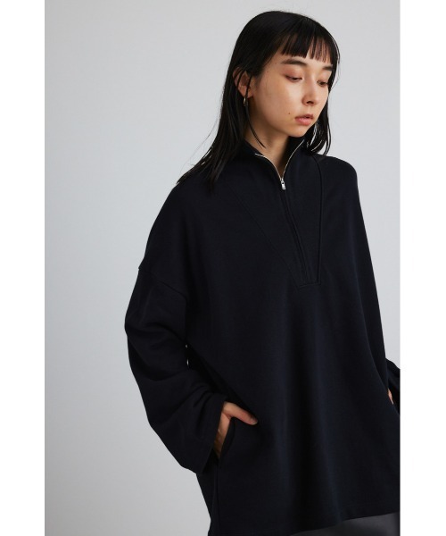 STYLEMIXER（スタイルミキサー）の「ハイネックジップアップスウェット（スウェット・レディース・グリーン/ホワイト/ブラック・FREE）」の17枚目の写真