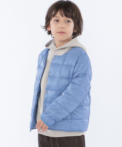 SHIPS（シップス）の「SHIPS KIDS:100～130cm / ＜多機能＞バルキー ポンチ フード パーカー（パーカー・キッズ・ライトグレー/オレンジ/クリーム/コバルトブルー・100/110/120/130）」の17枚目の写真