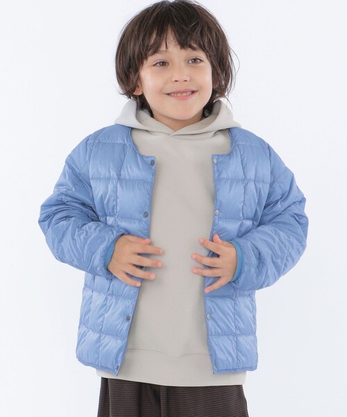 SHIPS（シップス）の「SHIPS KIDS:100～130cm / ＜多機能＞バルキー ポンチ フード パーカー（パーカー・キッズ・ライトグレー/オレンジ/クリーム/コバルトブルー・100/110/120/130）」の14枚目の写真