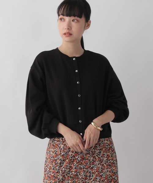 LOWRYS FARM（ローリーズファーム）の「２ＷＡＹカットカーディガン　157867（カーディガン/ボレロ・レディース・アイボリー/ピンク/ブラック/グレー・FREE）」の5枚目の写真