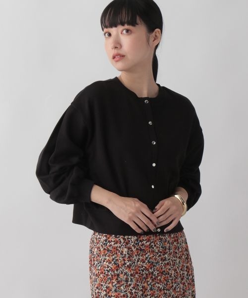 LOWRYS FARM（ローリーズファーム）の「２ＷＡＹカットカーディガン　157867（カーディガン/ボレロ・レディース・アイボリー/ピンク/ブラック/グレー・FREE）」の6枚目の写真