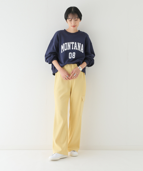 JOINT WORKS（ジョイントワークス）の「カレッジ ウラケプルオーバー（スウェット・レディース・ライトグレー/ネイビー/パープル・FREE）」の8枚目の写真