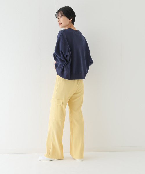 JOINT WORKS（ジョイントワークス）の「カレッジ ウラケプルオーバー（スウェット・レディース・ライトグレー/ネイビー/パープル・FREE）」の10枚目の写真