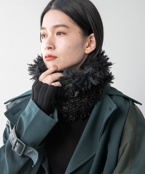 HARE（ハレ）の「ファーネックウォーマー(HARE)（ネックウォーマー/スヌード・レディース・ブラック・FREE）」の11枚目の写真