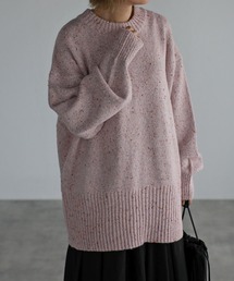 r. | 2022　秋冬新作　　カラーネップ ニットプルオーバー(ニット/セーター)
