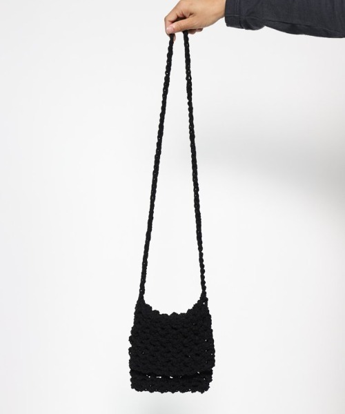 Badhiya(バディ―ヤ)の「【Badhiya】Macrame shoulder(ショルダーバッグ・メンズ・ブラック/イエロー/オレンジ・FREE)」の11枚目の写真