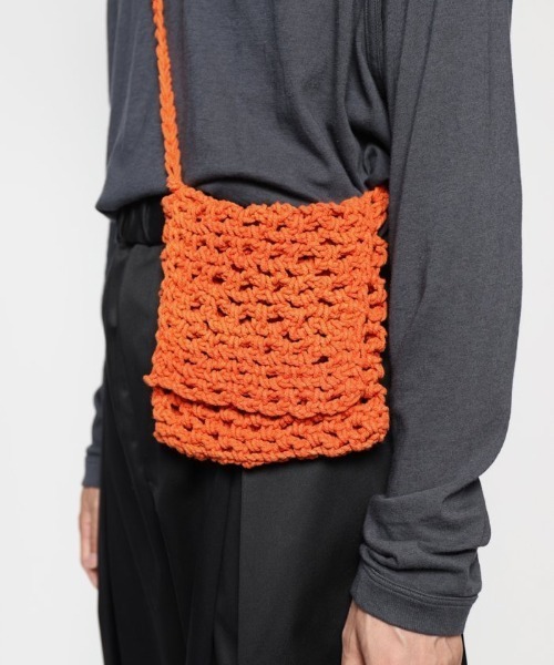 Badhiya(バディ―ヤ)の「【Badhiya】Macrame shoulder(ショルダーバッグ・メンズ・ブラック/イエロー/オレンジ・FREE)」の19枚目の写真
