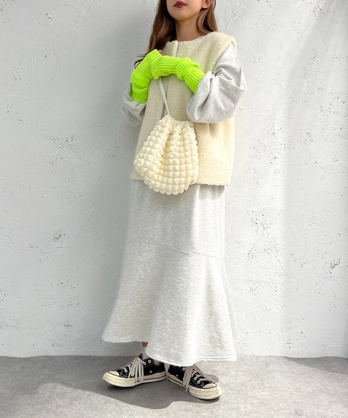 apres jour mignon（アプレジュールミニョン）の「リブアームウォーマー【ZOZOTOWN限定アイテム】（アームカバー・レディース・ピンク/ブルー/オレンジ/グリーン系その他/パープル/ブラック・フリー）」の11枚目の写真