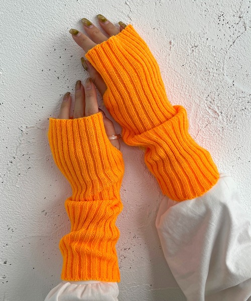 miumiu リブ　アームウォーマー miumiu リブ アームウォーマー