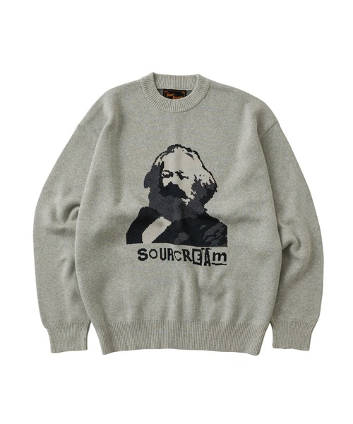 Sourcream(サワークリーム)の「【Sourcream/サワークリーム】KARLニット(ニット/セーター・メンズ・アッシュグレー/ブラック/ワインレッド・FREE)」の14枚目の写真