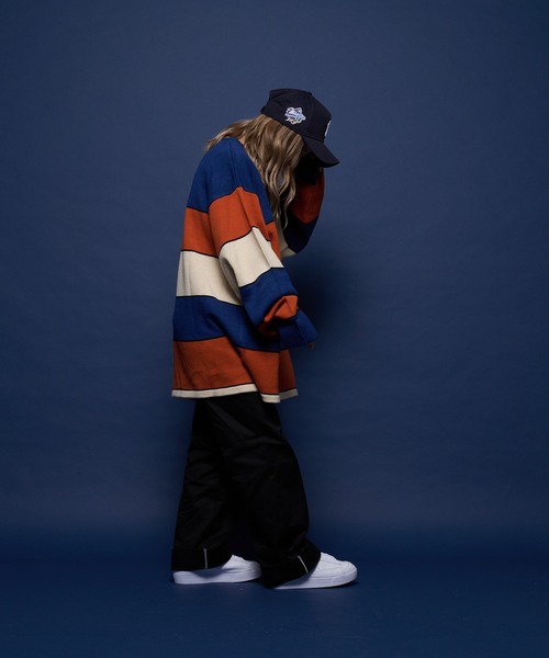 SKOOKUM（スクーカム）の「SKOOKUM /スクーカム BORDER KNIT（ニット/セーター・メンズ・ネイビー/イエロー/ブルー/ダークブルー・M/L）」の17枚目の写真