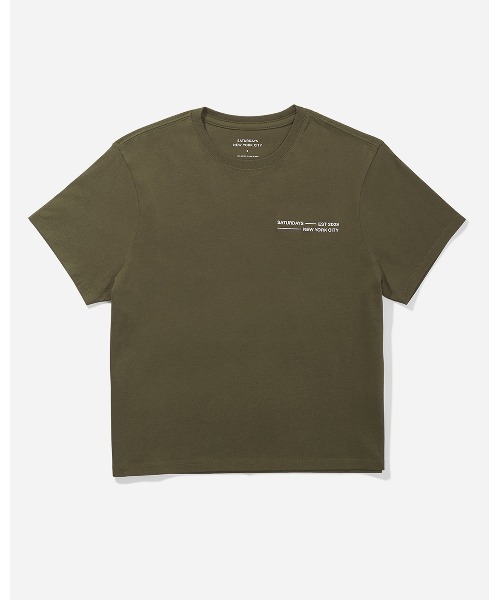 Saturdays NYC(サタデーズ ニューヨークシティ )の「Fundamental Standard SS Tee(Tシャツ/カットソー・レディース・ネイビー/ブラック/オリーブ・L/M/S/X-SMALL)」の19枚目の写真