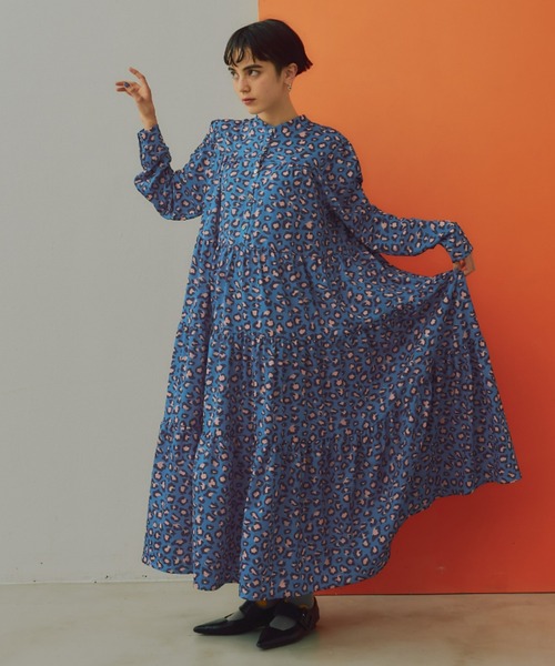 ねこ♡レオナール★ワンピース　M ねこ♡レオナール☆ワンピース M ワンピース | LEONARD (Women