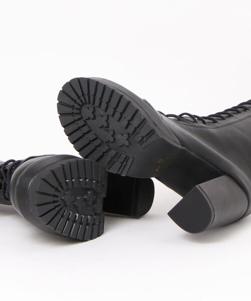 EDIT COLOGNE(エディットコロン)の「レースアップロングブーツ(パンプス・レディース・ブラック/ブラウン・24.0cm/23.0cm/23.5cm)」の4枚目の写真