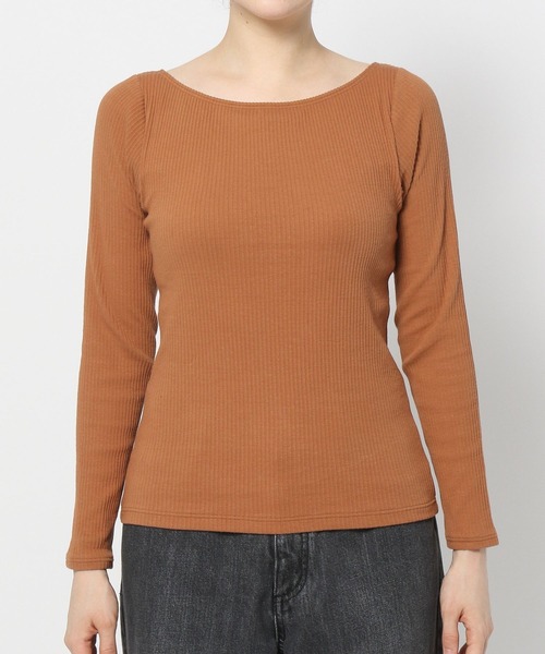 bijorie（ビジュリィ）の「【bijorie】ベストボディブラカップ付きリブロングスリーブ／NEW BASIC series（その他アンダーウェア/インナー・レディース・アイボリー/ブラウン系その他/チャコール・MEDIUM/LARGE/LG）」の10枚目の写真