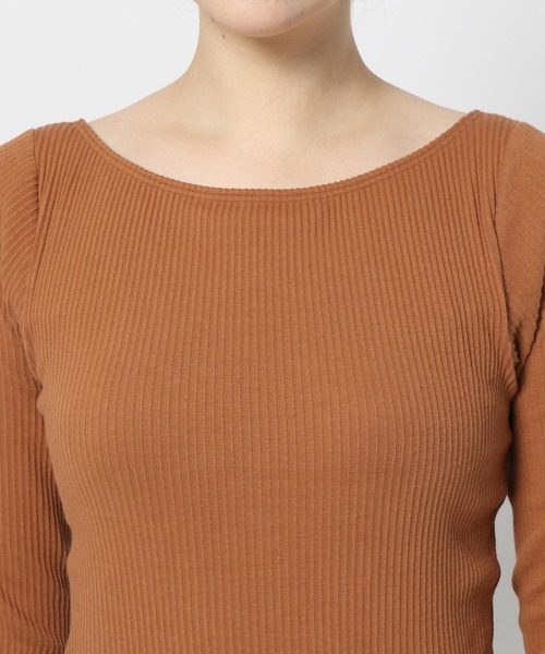 bijorie（ビジュリィ）の「【bijorie】ベストボディブラカップ付きリブロングスリーブ／NEW BASIC series（その他アンダーウェア/インナー・レディース・アイボリー/ブラウン系その他/チャコール・MEDIUM/LARGE/LG）」の18枚目の写真