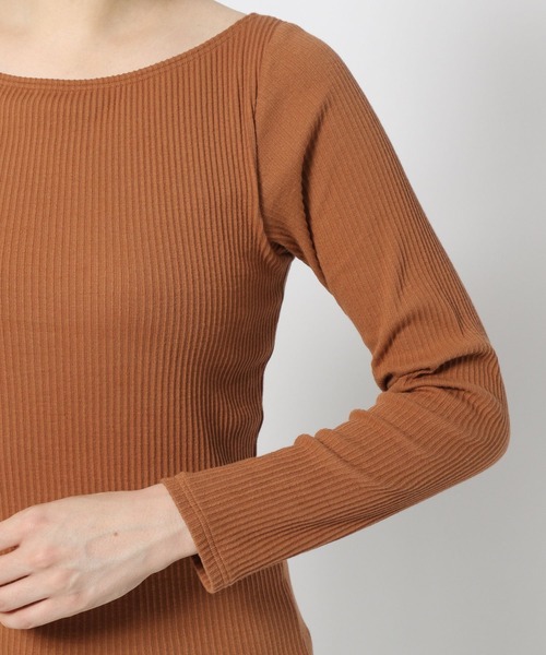 bijorie（ビジュリィ）の「【bijorie】ベストボディブラカップ付きリブロングスリーブ／NEW BASIC series（その他アンダーウェア/インナー・レディース・アイボリー/ブラウン系その他/チャコール・MEDIUM/LARGE/LG）」の21枚目の写真