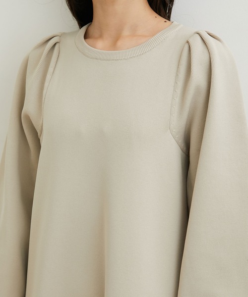 VIS（ビス）の「【洗える】パフスリーブロングワンピース【sustainable】（ワンピース・レディース・ブラック/ベージュ・FREE）」の15枚目の写真