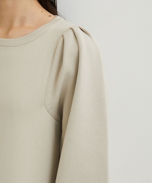 VIS（ビス）の「【洗える】パフスリーブロングワンピース【sustainable】（ワンピース・レディース・ブラック/ベージュ・FREE）」の16枚目の写真