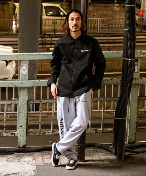 THRASHER（スラッシャー）の「SINCE 1981 COACH JACKET/スラッシャーコーチジャケット（ナイロンジャケット・メンズ・ブラック×イエロー・MEDIUM/LARGE/X-LARGE）」の12枚目の写真