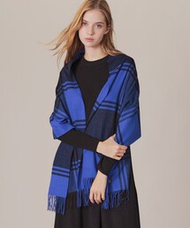 MACKINTOSH LONDON/ ブロックチェックシャギーストール マッキントッシュ ロンドン MACKINTOSH LONDON 【エクラ掲載】ブロック