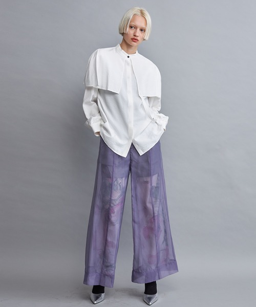 casane(カサネ)の「レイヤーカラードッキングブラウス(シャツ/ブラウス・レディース・ホワイト/ブラウン・FREE)」の18枚目の写真