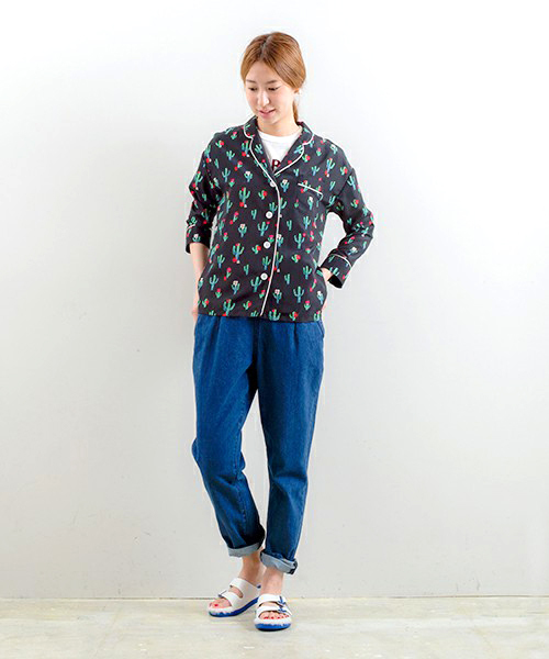 B:MING by BEAMS(ビーミングバイビームス)の「ビーミング by ビームス / サボテンブラウス(シャツ/ブラウス・レディース・ブラック・ONE SIZE)」の7枚目の写真