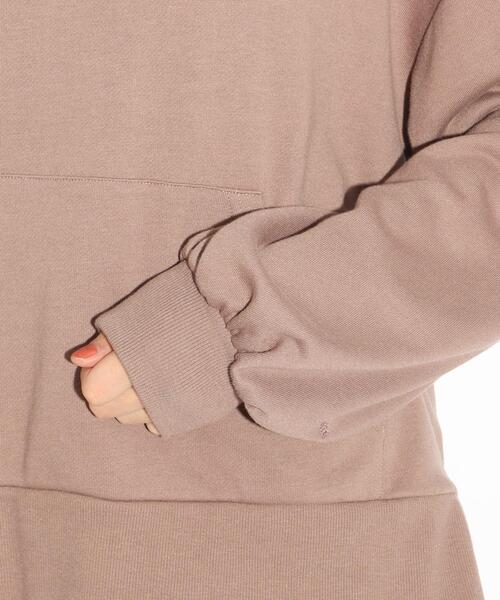 PINK-latte(ピンクラテ)の「◆裏毛くま耳ワンポイントパーカー(パーカー・キッズ・ダークブラウン/ベージュ/アイボリー・15 /14/16)」の16枚目の写真