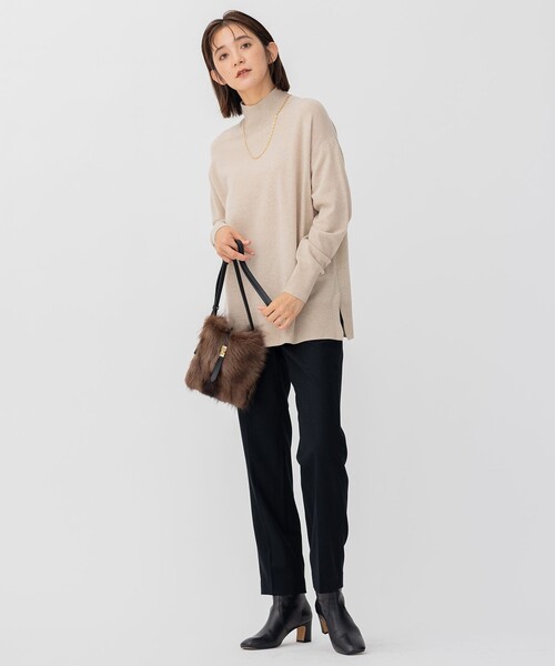 【新品未使用】23区 CLASSY掲載 ウールミルドストレッチ テーパードパンツ CLASSY.1月号掲載】ウールミルドストレッチ テーパードパンツ